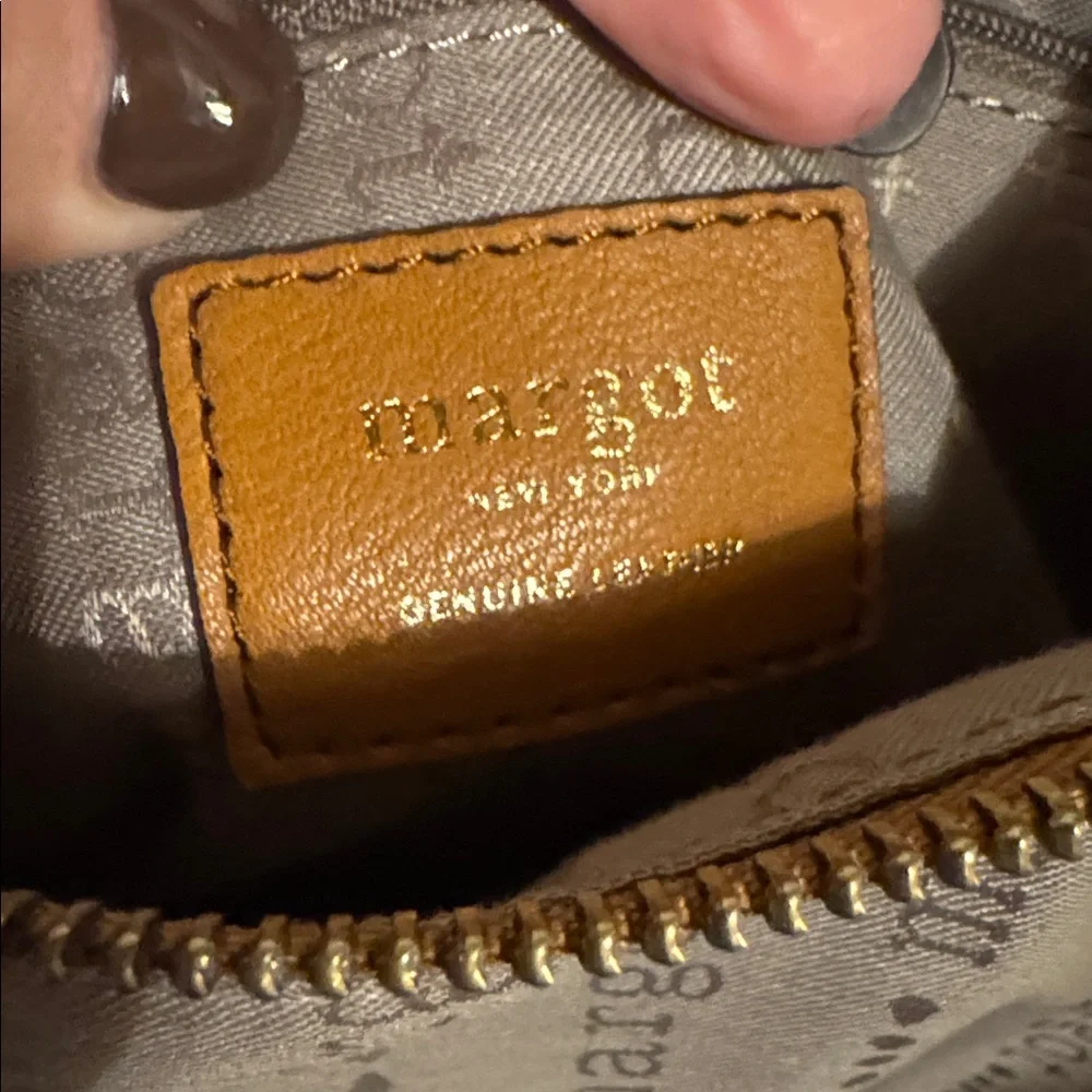Margot New York “Marcy” Tan Leather Tote Bag